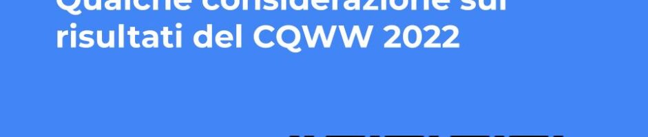 Risultati CQWW 2022